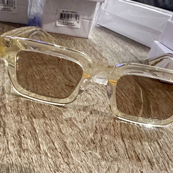 -Chimi Sunglasses #5 in Light Yellow. main image 9